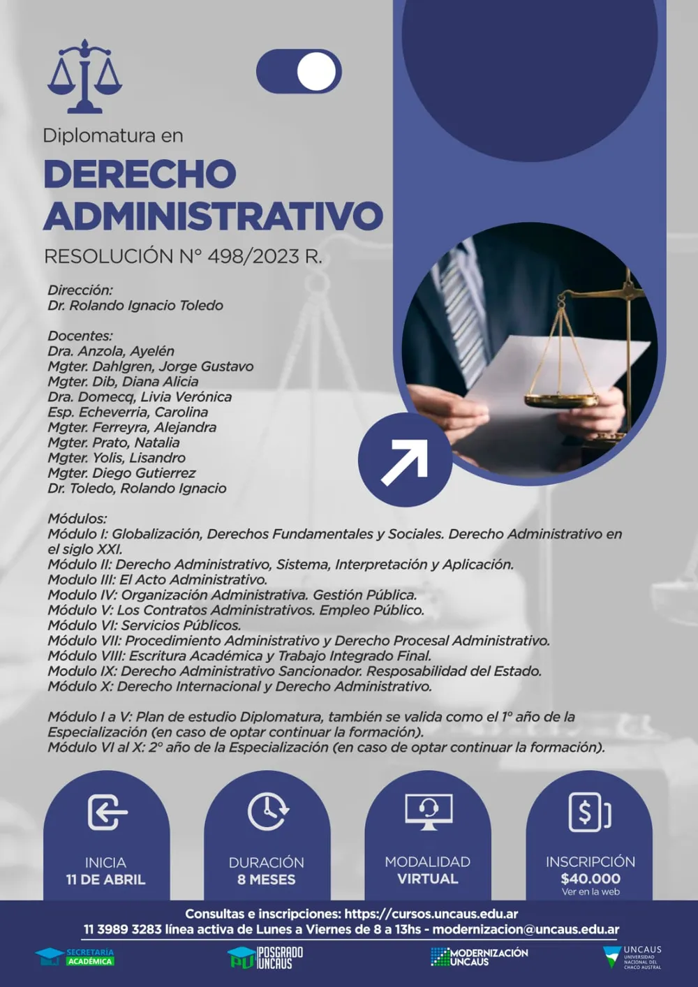 Diplomatura en Derecho Administrativo 2024