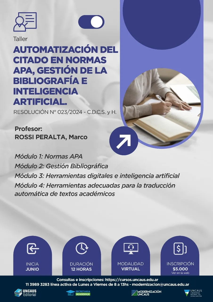 Taller: Automatización del citado en Normas APA