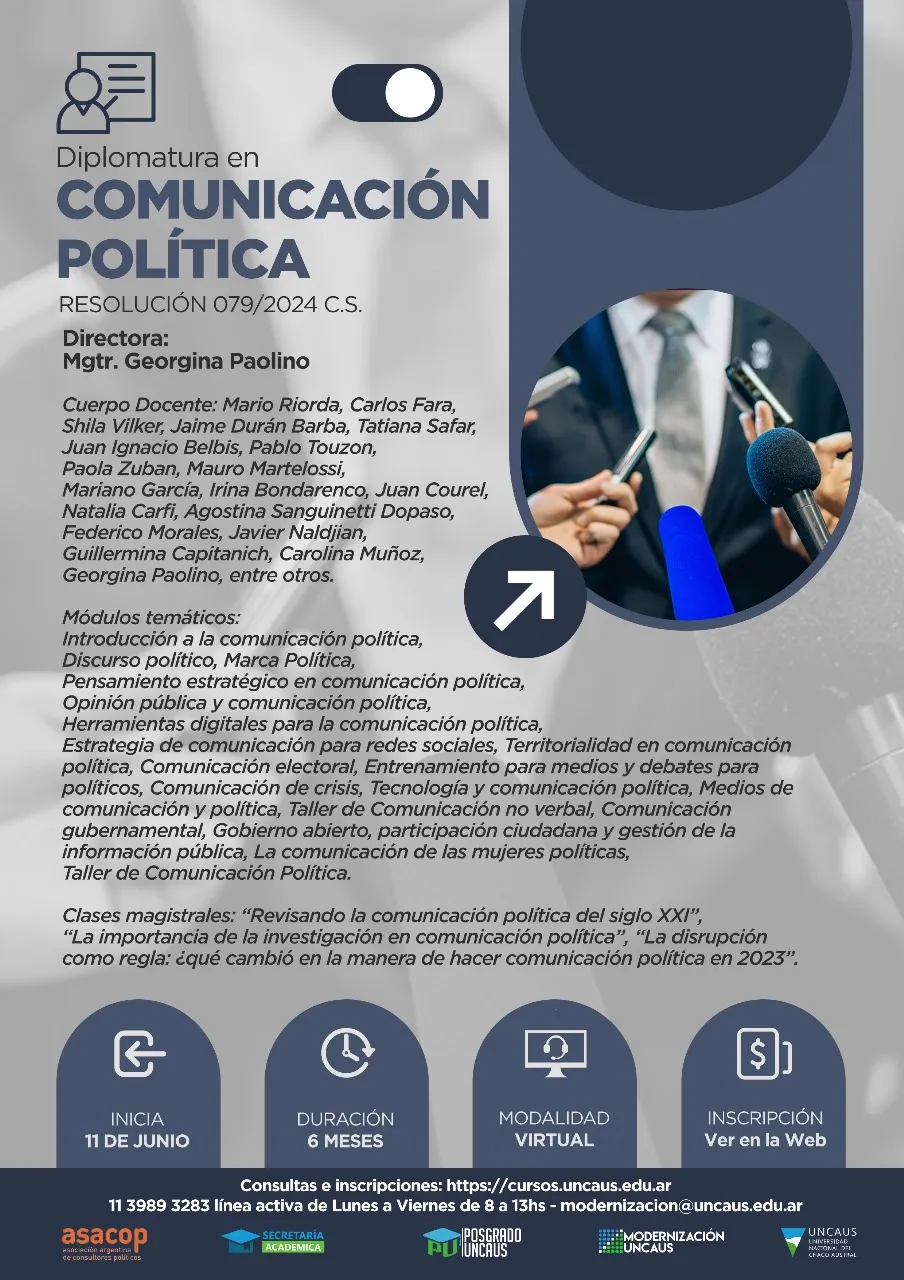 Diplomatura en Comunicación Política