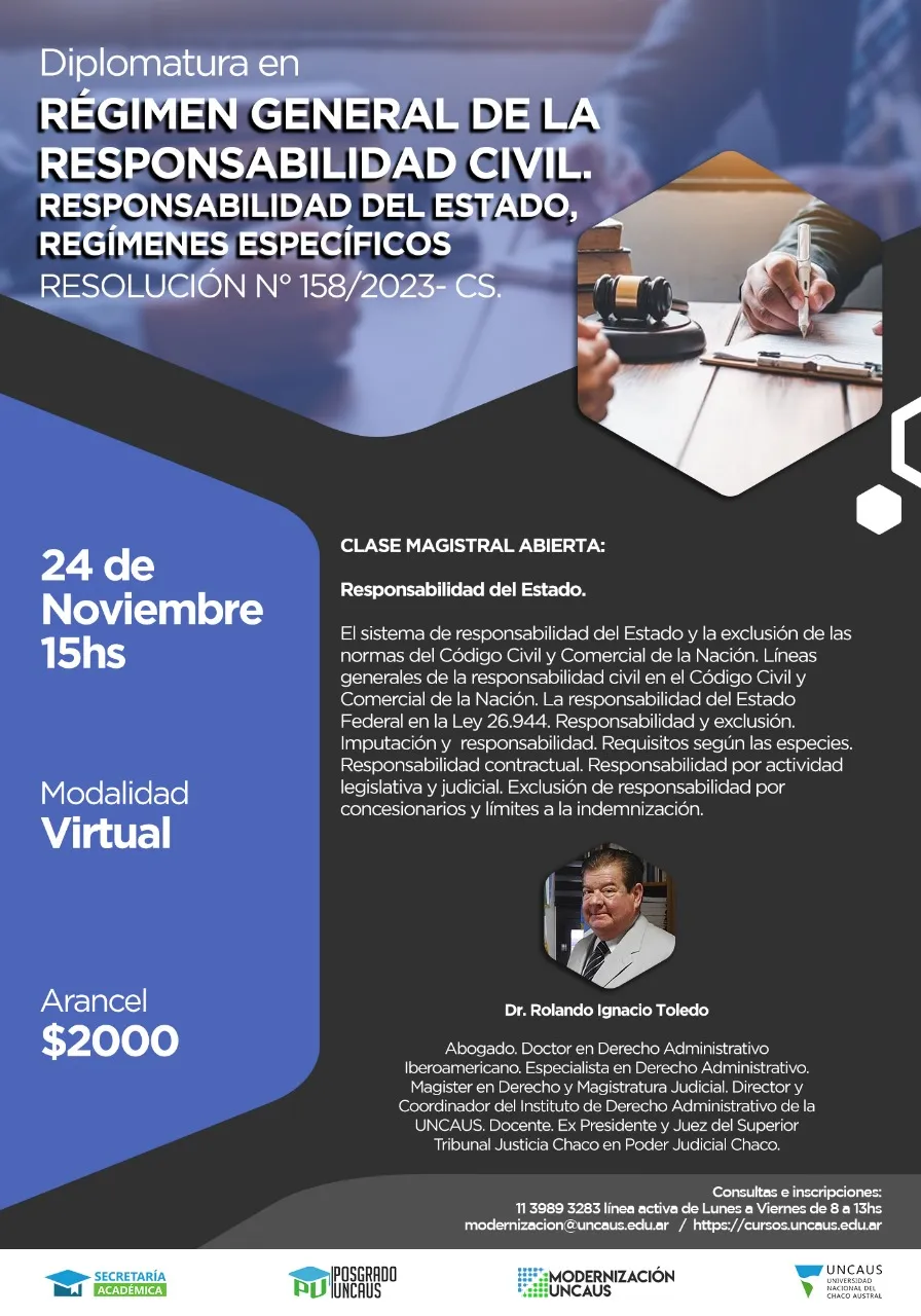CLASE MAGISTRAL: Responsabilidad del Estado.