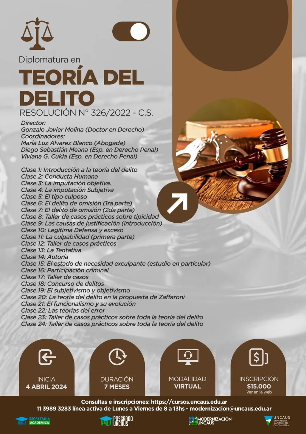 Diplomatura en Teoría del Delito - 2024