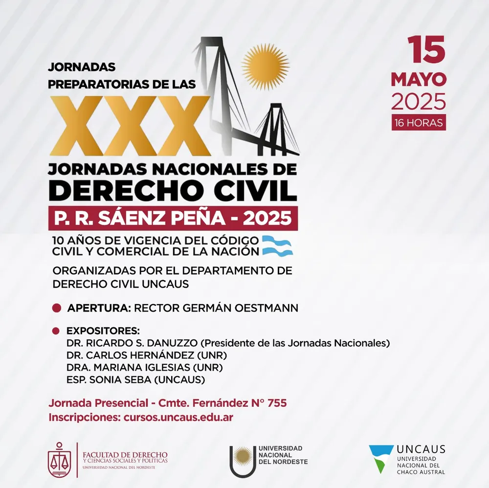 JORNADA PREPARATORIA PARA LAS JORNADAS NACIONALES DE DERECHO CIVIL