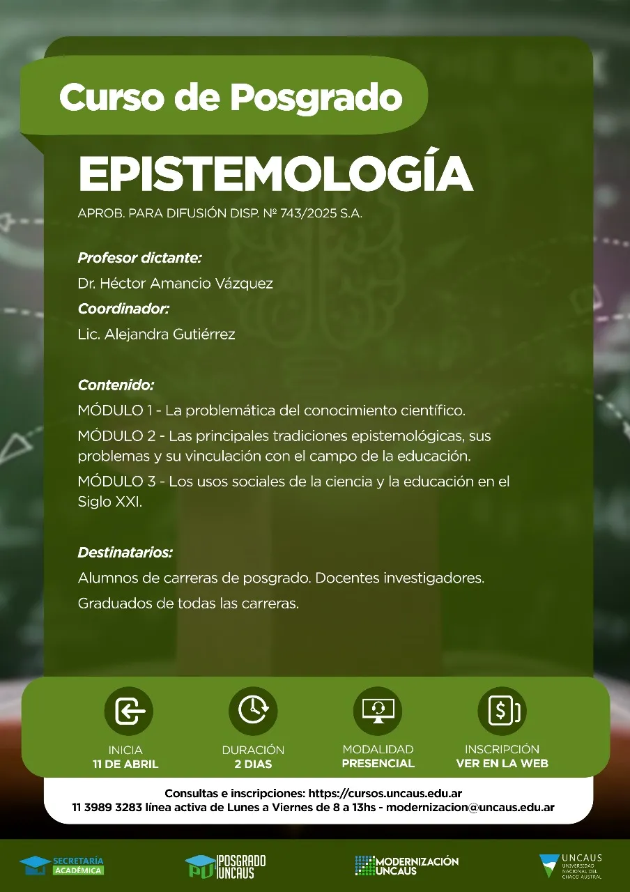 Curso de Posgrado en Epistemología