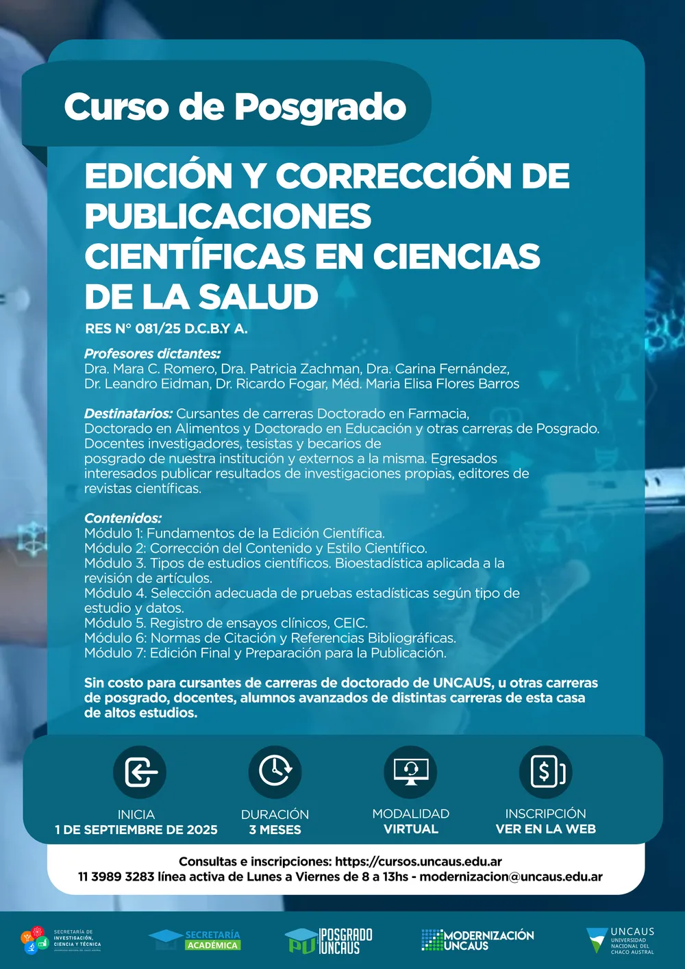 Edición y Corrección de Publicaciones Científicas en Ciencias de la Salud
