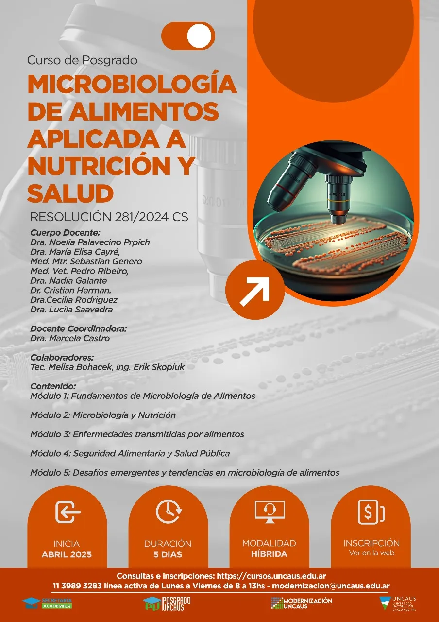 MICROBIOLOGÍA DE ALIMENTOS APLICADA A NUTRICIÓN Y SALUD