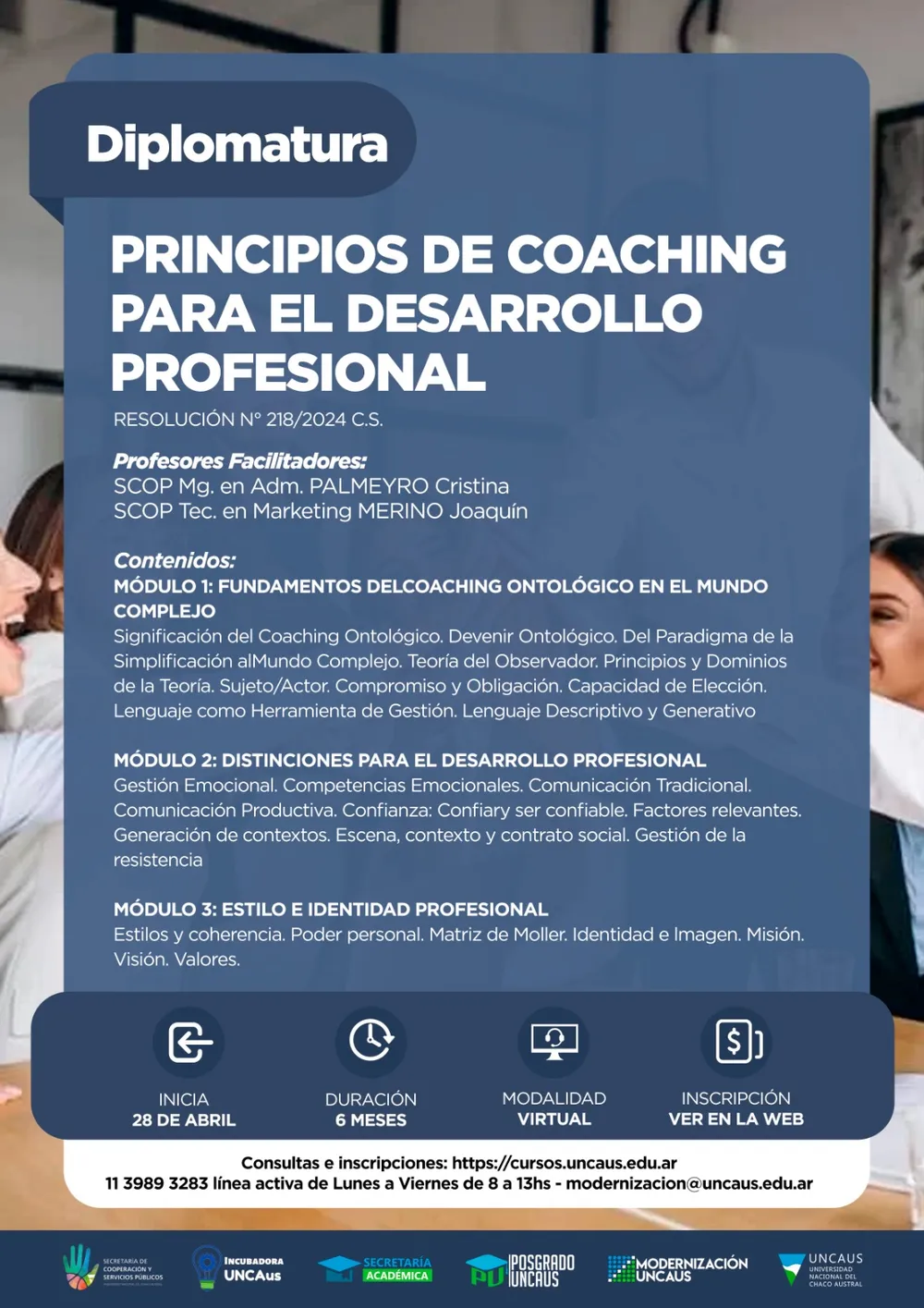 PRINCIPIOS DE COACHING PARA EL DESARROLLO PROFESIONAL