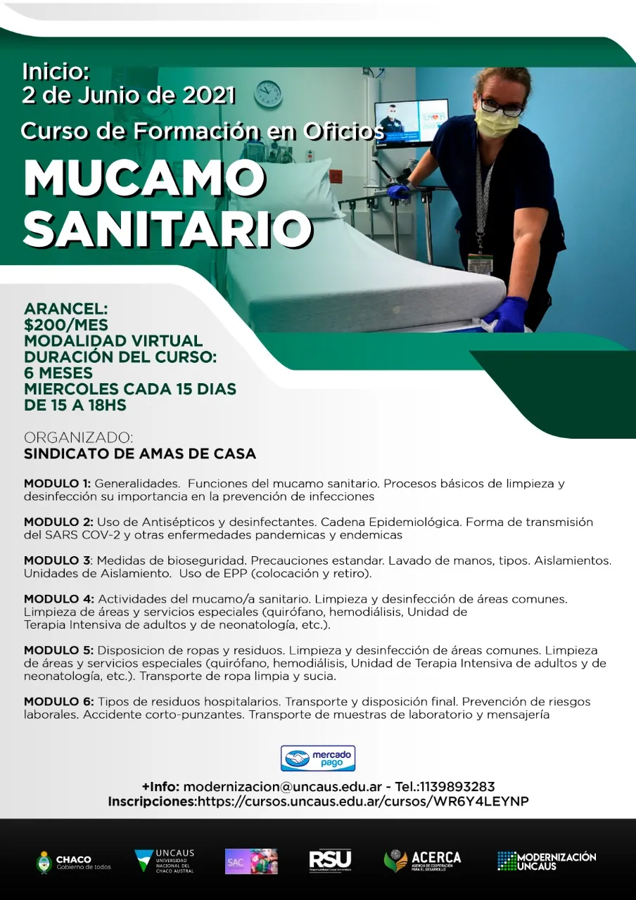 Curso de Mucamo Sanitario