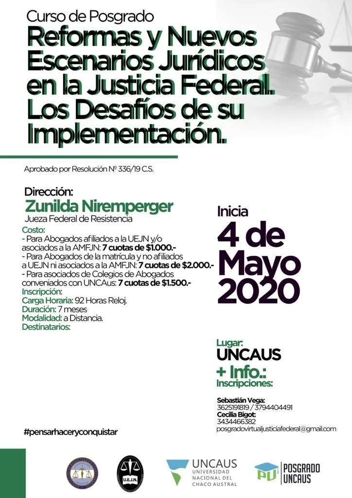 Reformas y nuevos Escenarios Jurídicos en la Justicia Federal