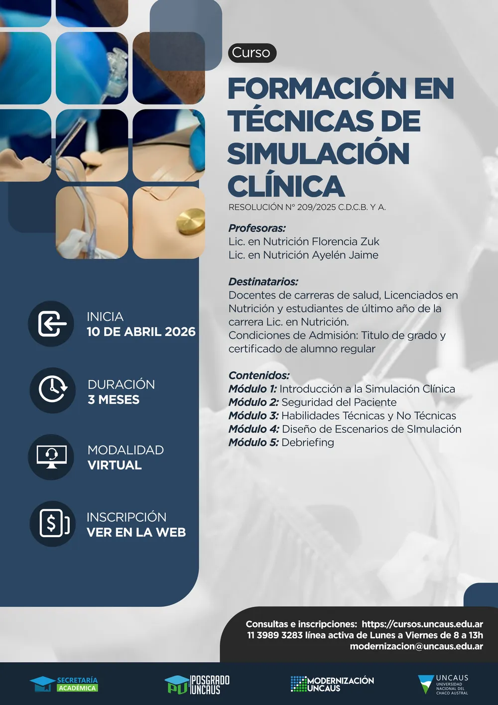 Curso de Formación en Técnicas de Simulación Clínica
