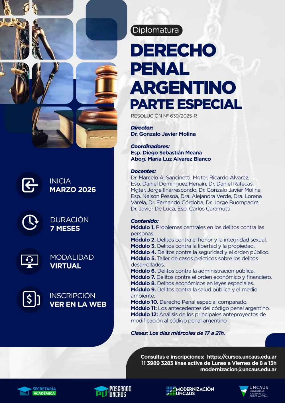 Diplomatura: La Parte Especial del Derecho Penal Argentino. 2026