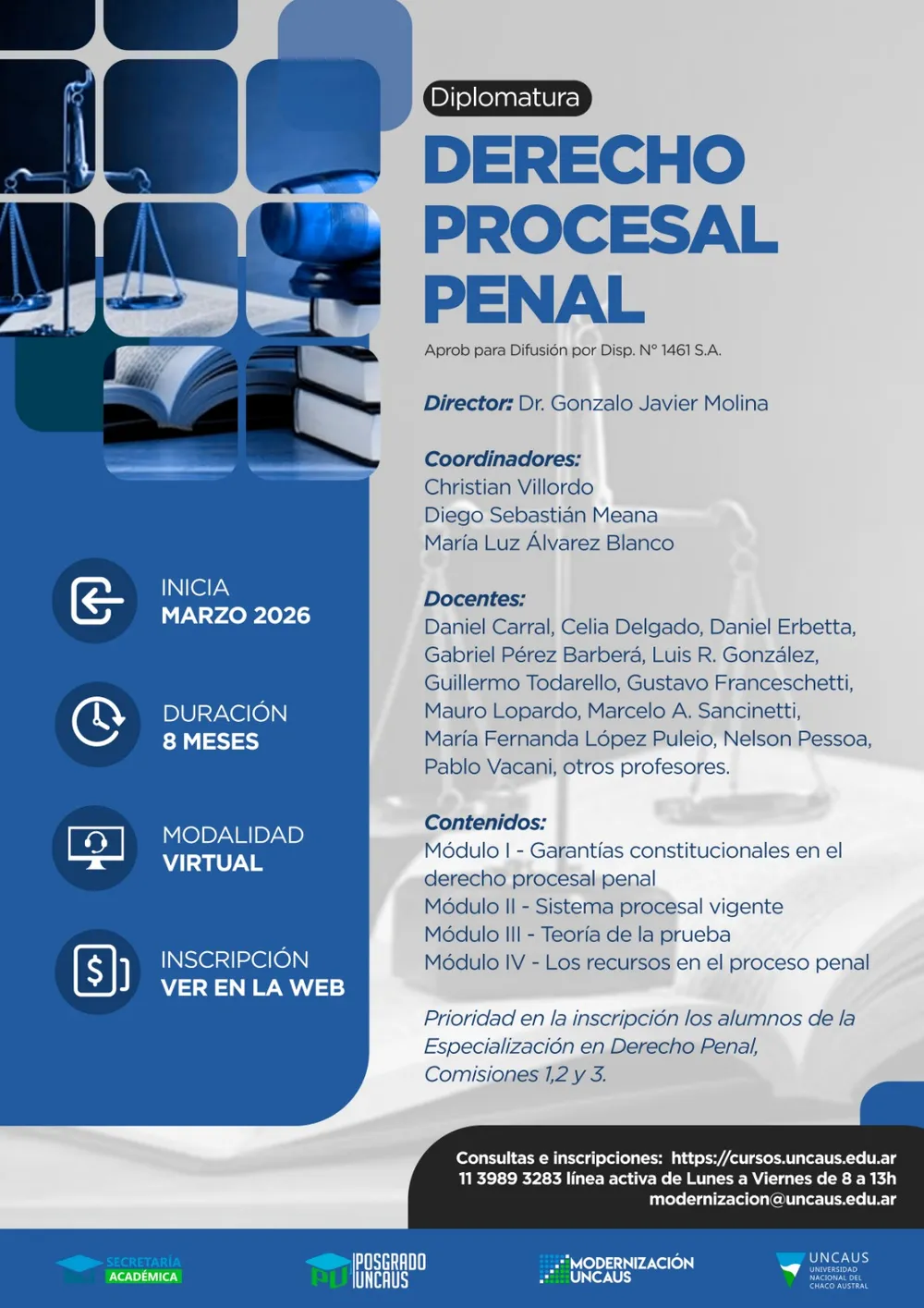 Diplomatura en Derecho Procesal Penal