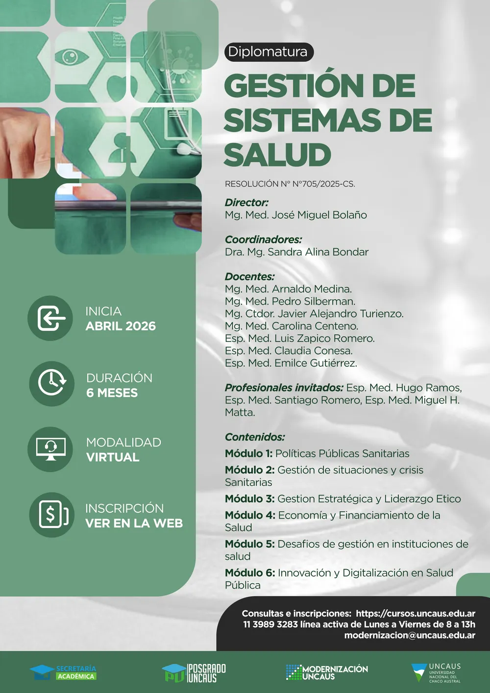 Diplomatura en Gestión de Sistemas de Salud