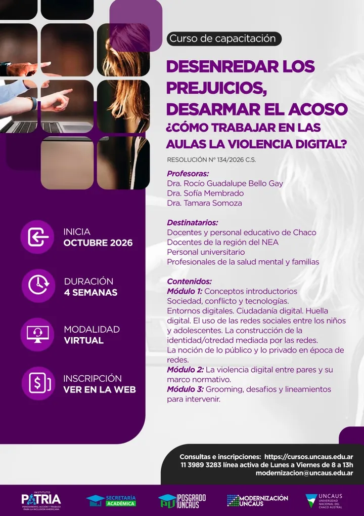 Desenredar los prejuicios, desarmar el acoso. ¿Cómo trabajar en las aulas la violencia digital?