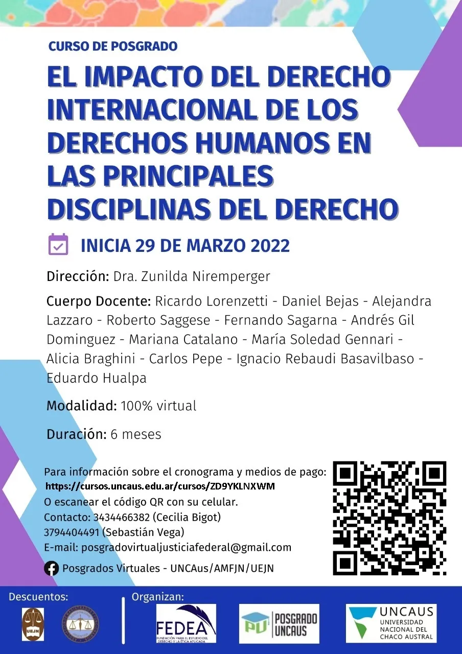 EL IMPACTO DEL DERECHO INTERNACIONAL DE LOS DDHH EN LAS PRINCIPALES DISCIPLINAS DEL DERECHO