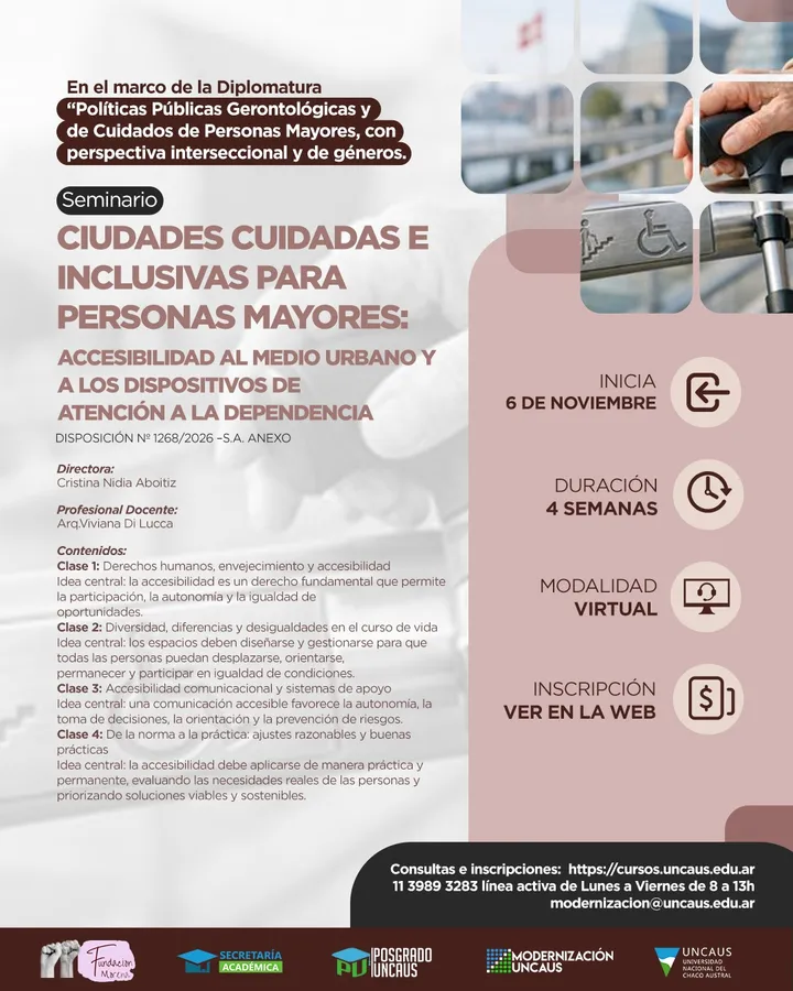 Seminario: Ciudades Cuidadas e Inclusivas para Personas Mayores