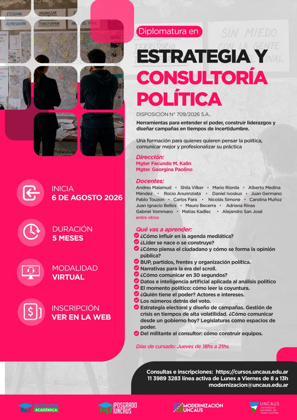 Diplomatura en Estrategia y Consultoría Política