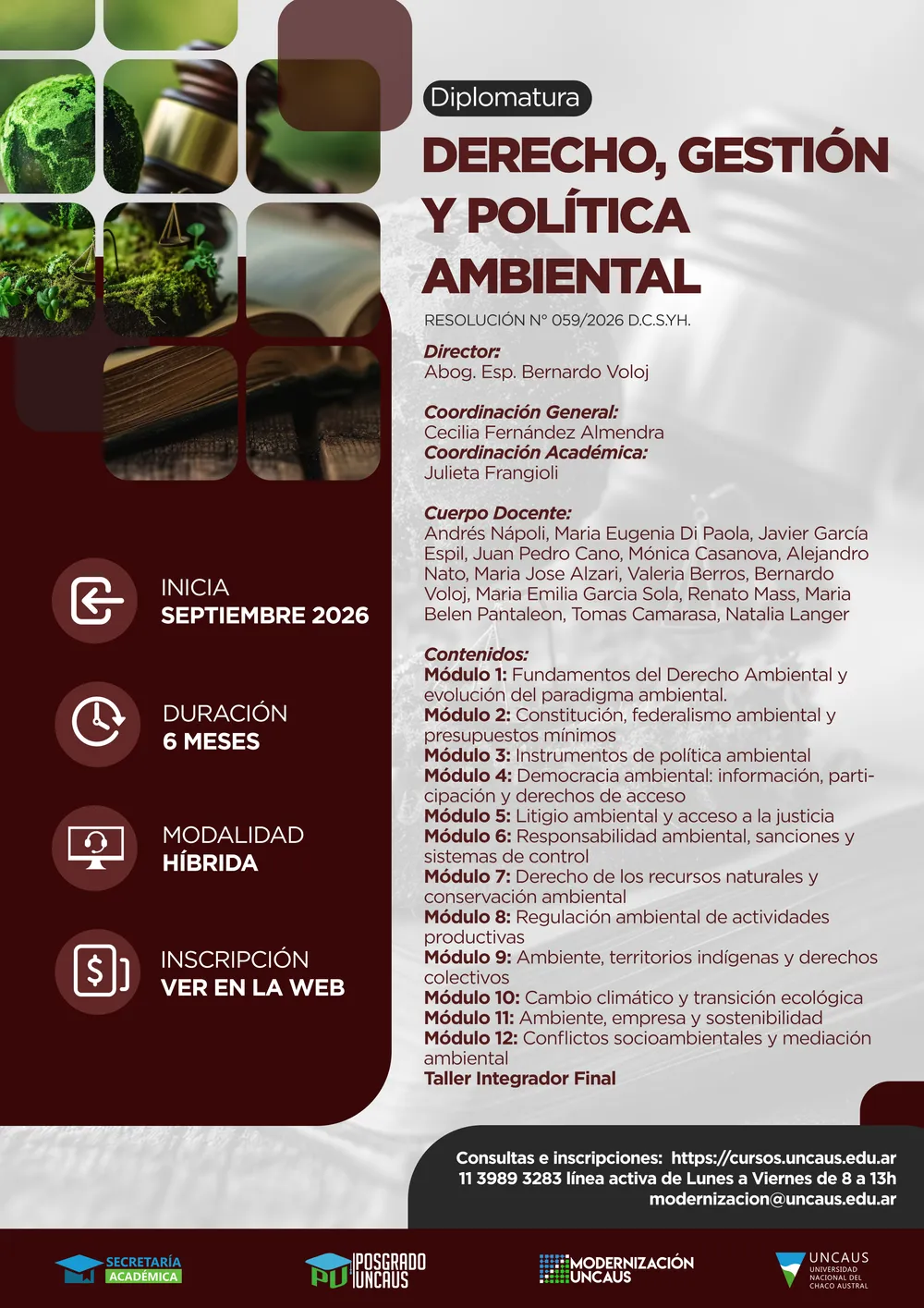 Diplomatura en Derecho Ambiental