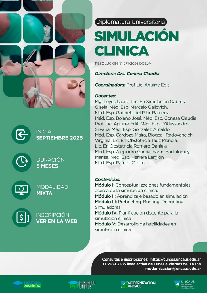 DIPLOMATURA UNIVERSITARIA EN SIMULACION CLINICA