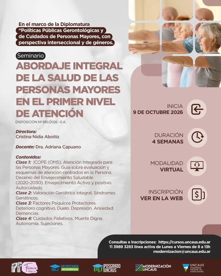 Seminario “Abordaje Integral de la Salud de las Personas Mayores en el Primer Nivel de Atención”