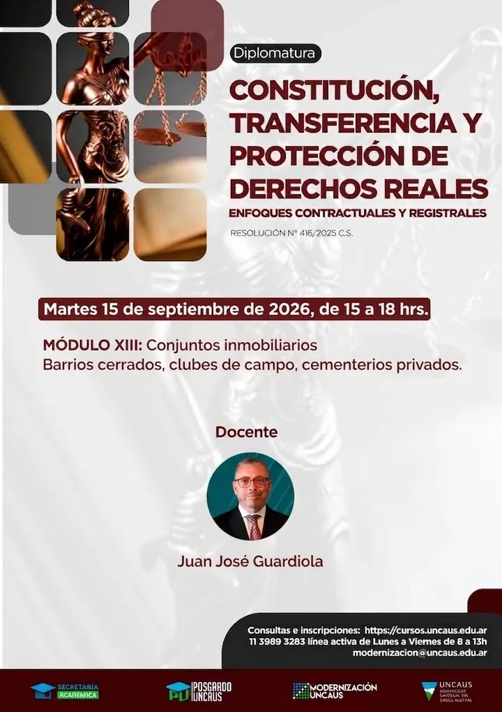 CAPACITACION EN DERECHOS REALES: Conjuntos inmobiliarios