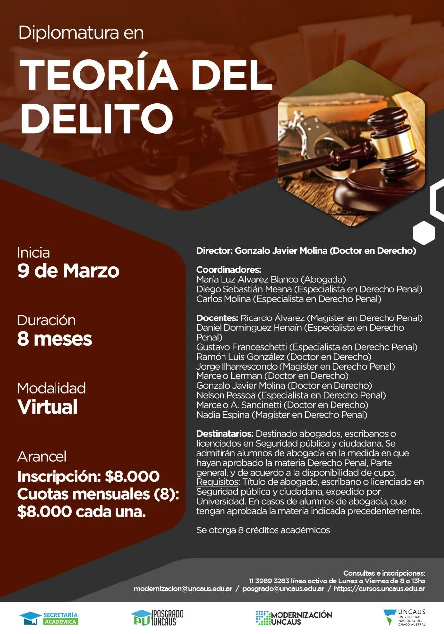 Diplomatura en Teoría del Delito